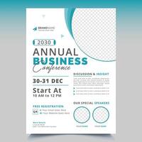 Business-Konferenz-Flyer-Template-Design vektor