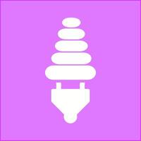 Energiesparlampen-Vektorsymbol vektor