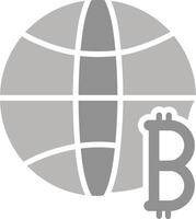 Bitcoin-Platzhalter-Vektorsymbol vektor