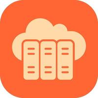 Cloud-Bibliotheksvektorsymbol vektor