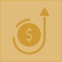 Vektorsymbol für Geldwachstum vektor