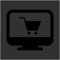 Online-Shop-Vektorsymbol vektor