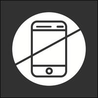 kein Vektorsymbol für Mobiltelefone vektor