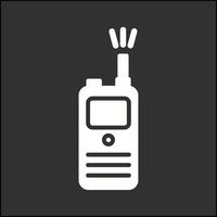 Walkie-Talkie-Vektorsymbol vektor