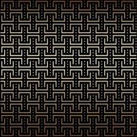 geometriska enkel gyllene och svarta sömlösa mönster bakgrund, art déco-stil vektor