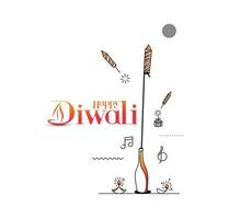 glad diwali försäljning banner affisch, vektor illustration.