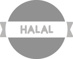 halal klistermärke vektor ikon