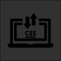 CSS Laptop Vektor Symbol