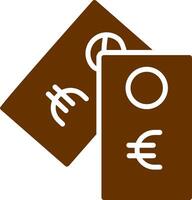 Euro-Tag-Vektor-Symbol vektor