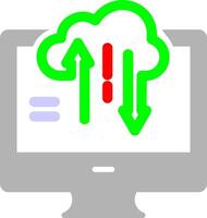 Vektorsymbol für die Datenübertragung vektor