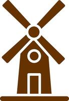 Symbol für Windmühlenvektor vektor