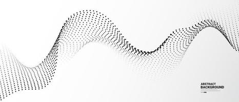 grå vit abstrakt bakgrund med flödande partiklar. vektor