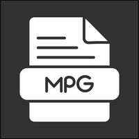 mpg-Vektorsymbol vektor