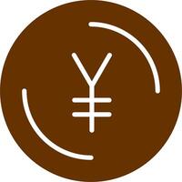 yen symbol vektor ikon