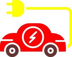 Vektorsymbol für Elektroautos vektor