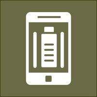 mobil batteri vektor ikon