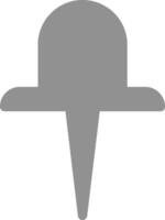 Büro-Pin-Vektor-Symbol vektor