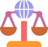 Vektorsymbol für internationales Recht vektor