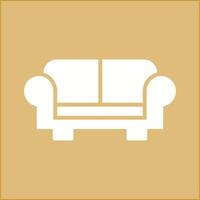 Sofa-Vektor-Symbol vektor