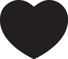 Liebe Herz Symbol Symbol einfache Form vektor