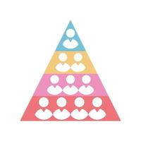 mänsklig piktogram pyramid vektor