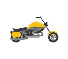 gul motorcykel ikon vektor