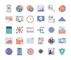 Set, Infografik-Statistikanalyse vektor