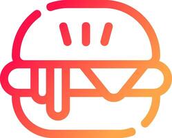 hamburgare kreativ ikon design vektor