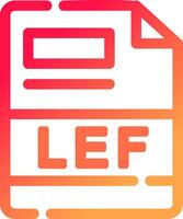 lef kreativ Symbol Design vektor