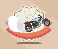 hastighet motorcykel banner vektor