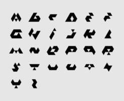 Alphabet cooles Logo im Monogramm-Stil vektor
