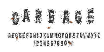 Grunge abc, Vektoralphabet vektor