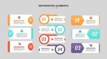 Infografik-Vorlage für Geschäftsprozesse vektor