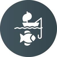 kajak fiske kreativ ikon design vektor