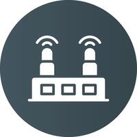 WLAN-Router kreatives Icon-Design vektor