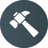 Hammer kreatives Icon-Design vektor