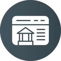 Online-Banking kreatives Icon-Design vektor