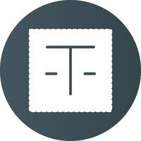 Textfeld kreatives Icon-Design vektor