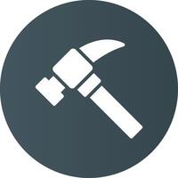 Hammer kreatives Icon-Design vektor