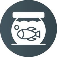 Fish Bowl kreatives Icon-Design vektor