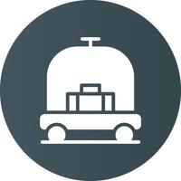 Hotelwagen kreatives Icon-Design vektor