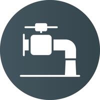 Wasserhahn kreatives Icon-Design vektor