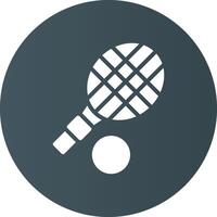 Tennis Schläger kreativ Symbol Design vektor