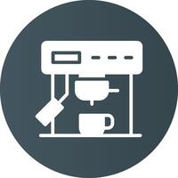 Kaffeemaschine kreatives Icon-Design vektor