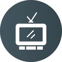 kreatives Icon-Design für das Fernsehen vektor