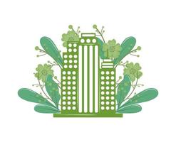 urbane Stadt grüne Ökologie vektor