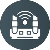 WLAN-Router kreatives Icon-Design vektor