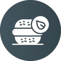 vegan Burger kreativ Symbol Design vektor