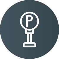 Parkschild kreatives Icon-Design vektor