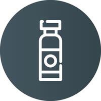 Wasserflasche kreatives Icon-Design vektor